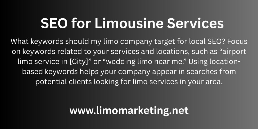 SEO for Limousine Services
